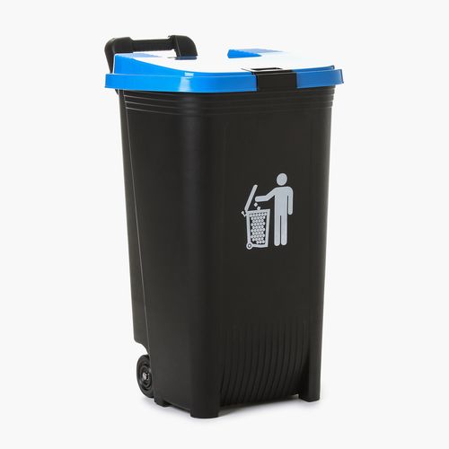 ACE Hardware Philippines Orocan Blue Trash Can with Wheels 80L