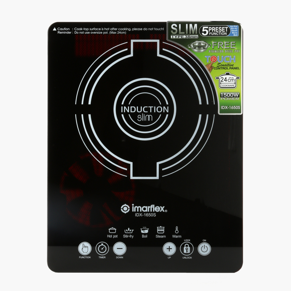 Sm Home Imarflex Idx 1650s Induction Cooker Slim Type 38mm 4889