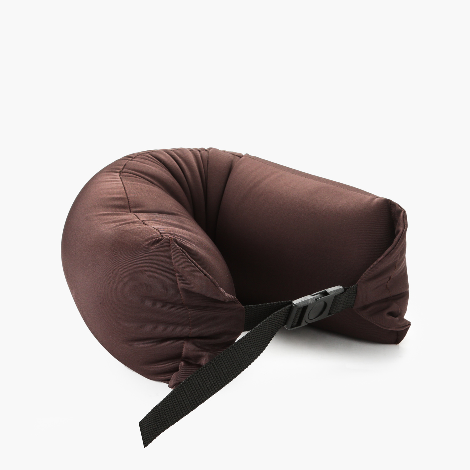 Sm Home Bolster Type Brown Neck Pillow