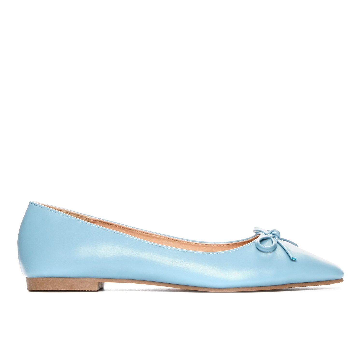 light blue pointed toe flats
