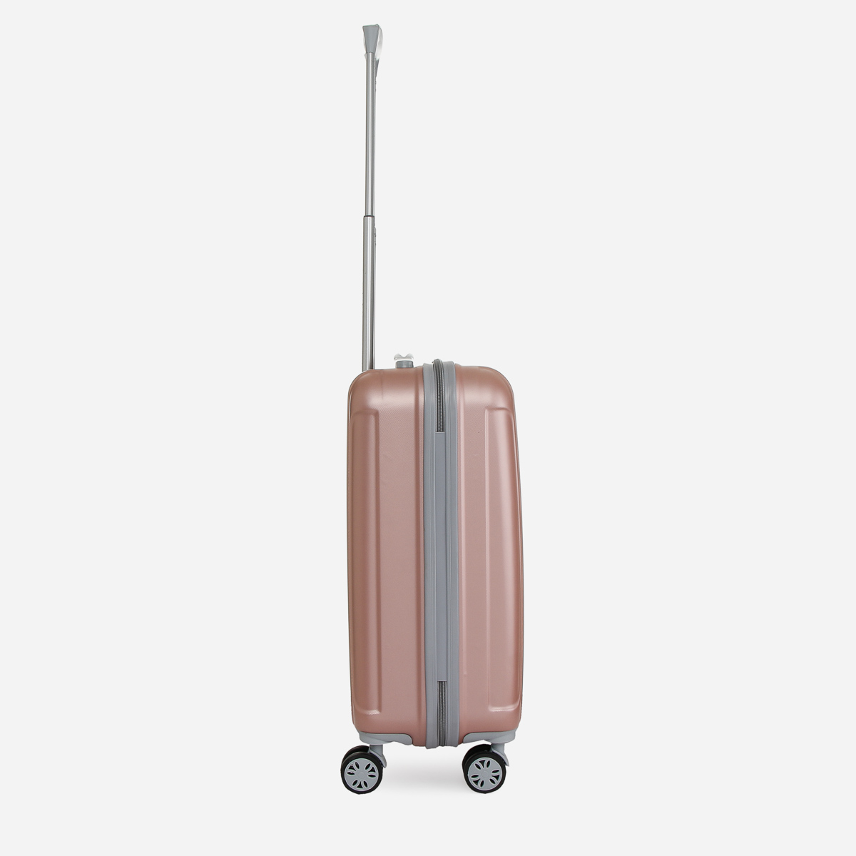 rose gold luggage bag