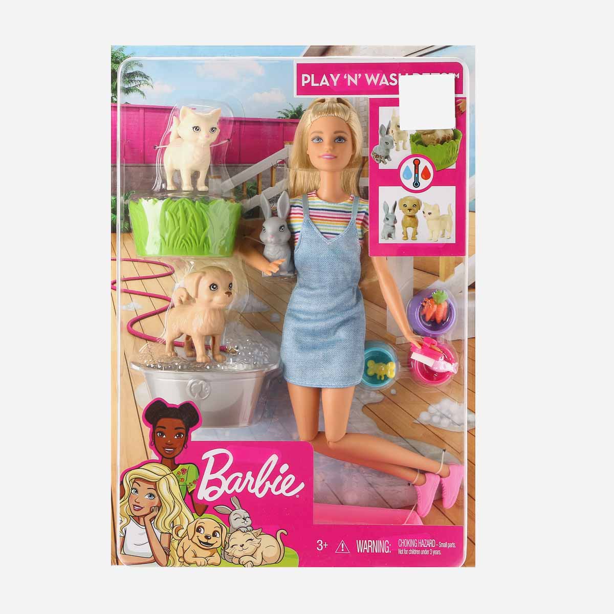 barbie play and wash pets