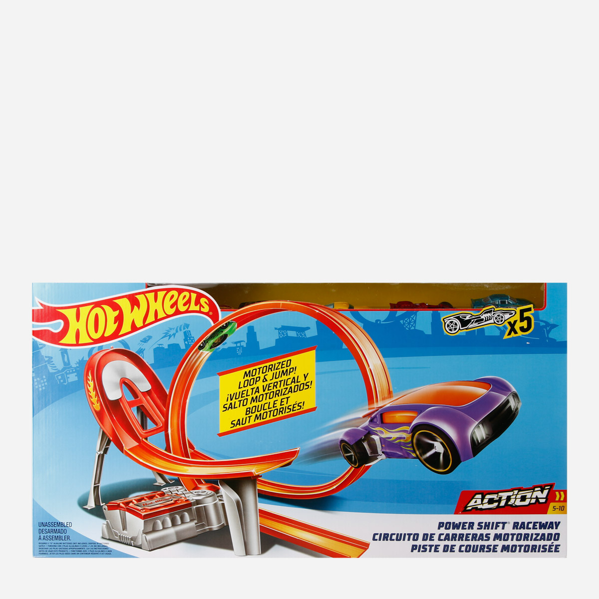 hot wheels motorized loop and jump