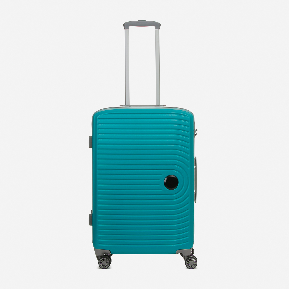 blue hard case luggage