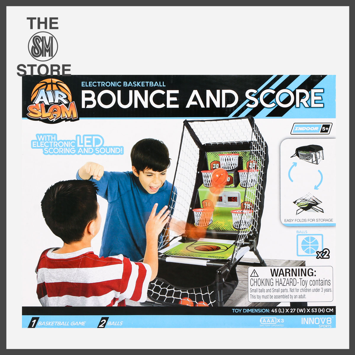 electronic basketball bounce and score
