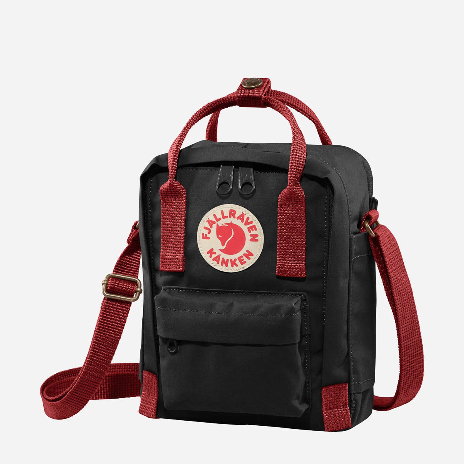 kanken black red