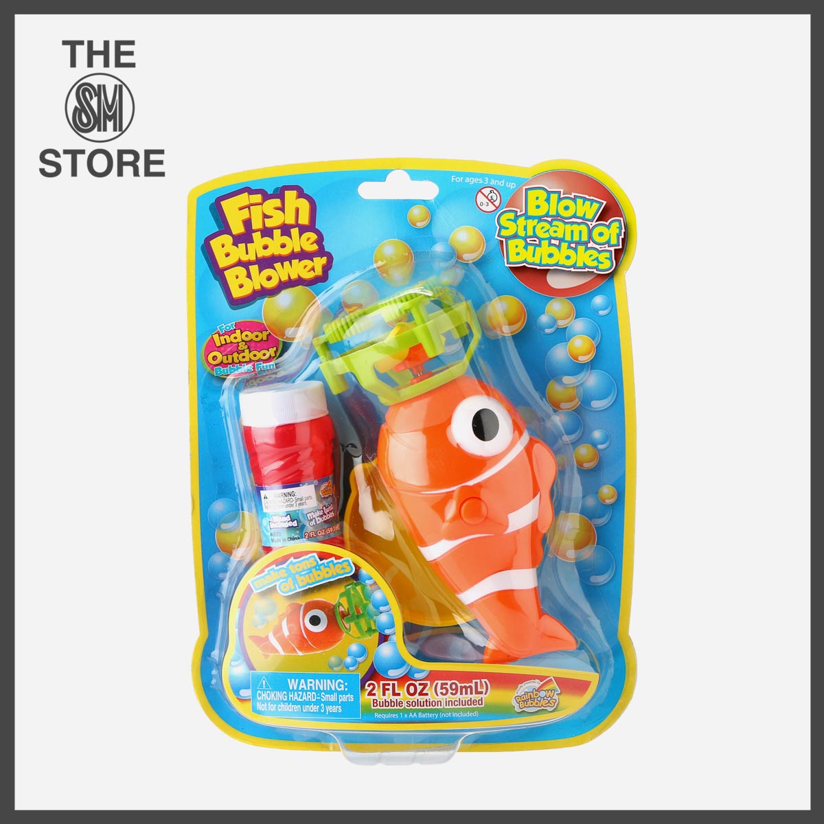 bubble blowing fish toy